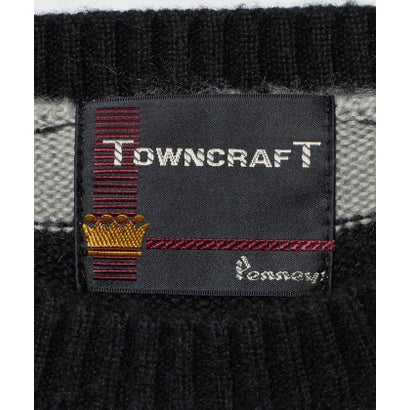 【別注】＜TOWNCRAFT＞ボーダー ロングスリーブ ニット （MD.GRAY）｜詳細画像