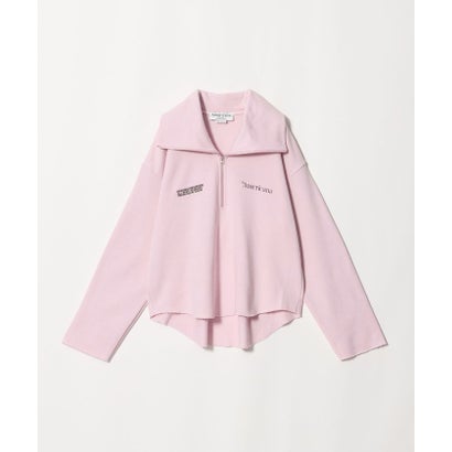 【別注】＜Americana＞ハーフジップ スウェット プルオーバー （LT.PINK）｜詳細画像