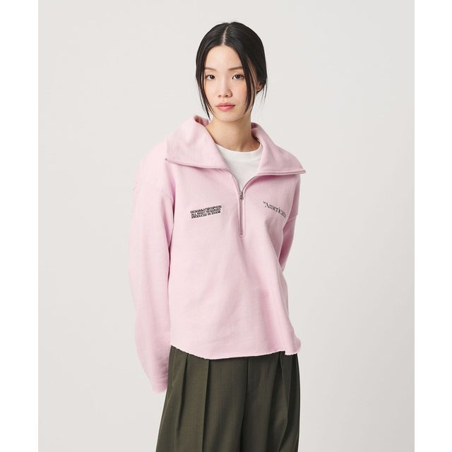 【別注】＜Americana＞ハーフジップ スウェット プルオーバー （LT.PINK）