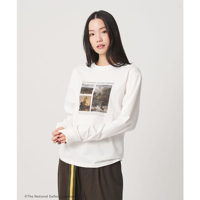 【別注】＜＋81BRANCA＞The National Gallery London グラフィック Tシャツ （WHITE）