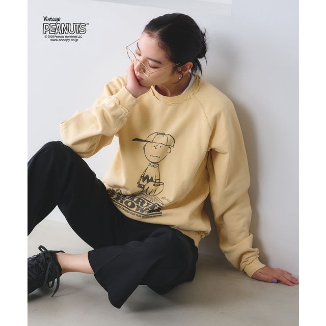 ST.J/3RD×BY PRT L/S SWT （YELLOW）