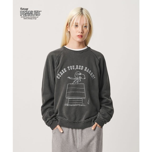 ST.J/3RD×BY PRT L/S SWT （BLACK）