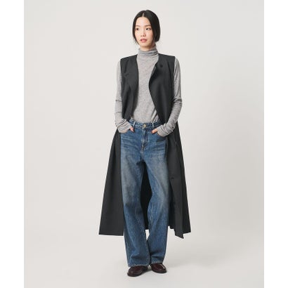 セルロースブレンド テレコ タートルネック カットソー （OFF WHITE）｜詳細画像