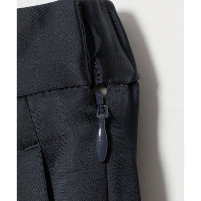 サテン ドローストリング バックゴムパンツ ウォッシャブル （NAVY）｜詳細画像