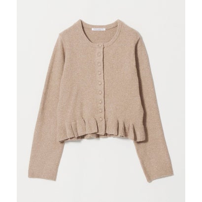 ペプラム ボタン カーディガン ウォッシャブル （BEIGE）｜詳細画像