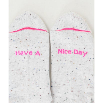 ROSTER/S NEP RIB SOCKS （WHITE）｜詳細画像