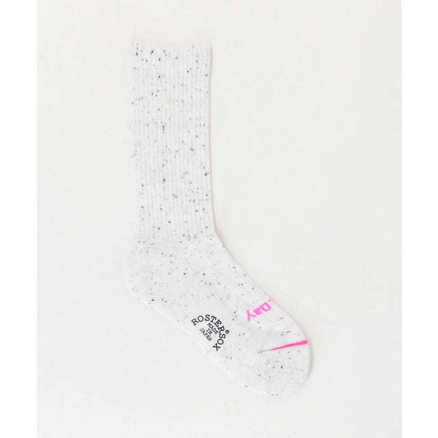 ROSTER/S NEP RIB SOCKS （WHITE）
