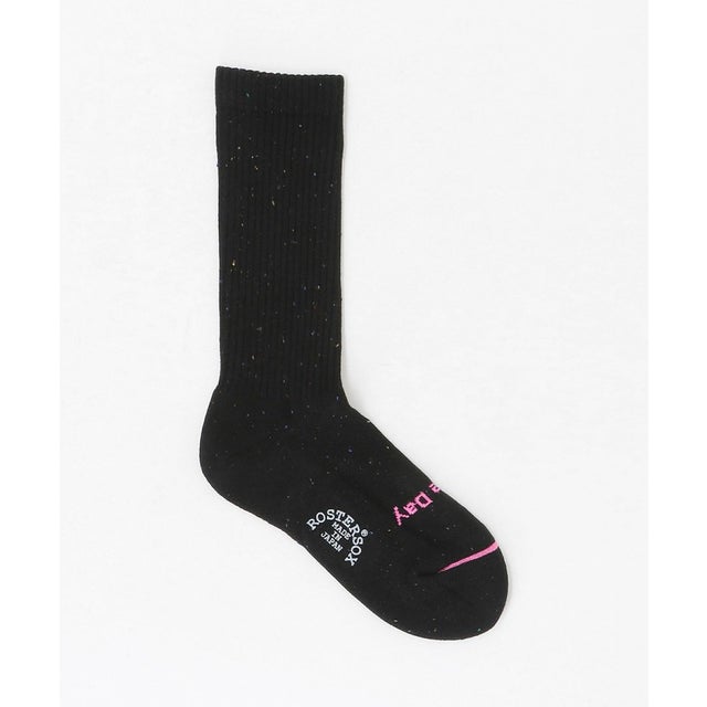 ROSTER/S NEP RIB SOCKS （BLACK）