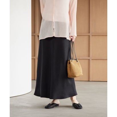 ビューティアンドユース ユナイテッドアローズ BEAUTY&YOUTH UNITED ARROWS ポリエステルサテン マーメイドフレアスカート （NAVY）｜詳細画像