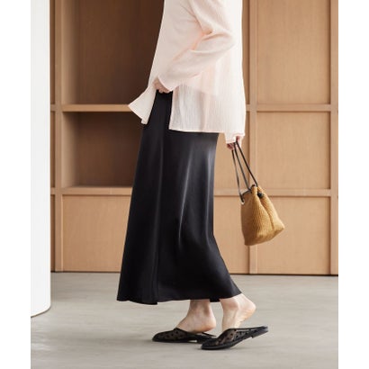 ビューティアンドユース ユナイテッドアローズ BEAUTY&YOUTH UNITED ARROWS ポリエステルサテン マーメイドフレアスカート （NAVY）｜詳細画像