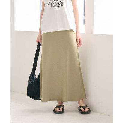 ビューティアンドユース ユナイテッドアローズ BEAUTY&YOUTH UNITED ARROWS ポリエステルサテン マーメイドフレアスカート （NAVY）｜詳細画像