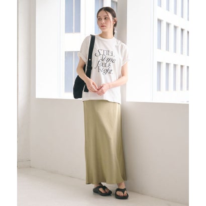 ビューティアンドユース ユナイテッドアローズ BEAUTY&YOUTH UNITED ARROWS ポリエステルサテン マーメイドフレアスカート （NAVY）｜詳細画像