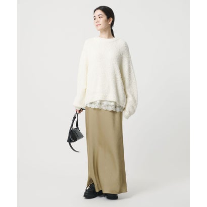 ビューティアンドユース ユナイテッドアローズ BEAUTY&YOUTH UNITED ARROWS ポリエステルサテン マーメイドフレアスカート （NAVY）｜詳細画像