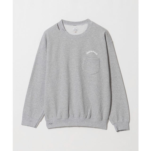 Charcoal DMGPRNT L/S f （MD.GRAY）