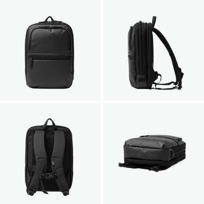 正規品1年保証 ビジネスリュック メンズ 大容量 ブランド ビジネスバッグ 軽量 PC バックパック 通勤 通学 A4 B4 撥水 2層 出張 BAUER GEHEN II リュックM 60400 （ブラック）｜詳細画像