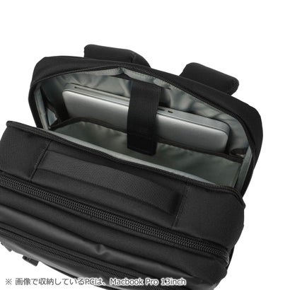 正規品1年保証 ビジネスリュック メンズ 大容量 ブランド ビジネスバッグ 軽量 PC バックパック 通勤 通学 A4 B4 撥水 2層 出張 BAUER GEHEN II リュックL 60401 （ブラック）｜詳細画像