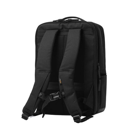 正規品1年保証 ビジネスリュック メンズ 大容量 ビジネスバッグ 軽量 PC バックパック 通勤 拡張 A4 B4 撥水 2層 BAUER GEHEN II エキスパンダブルリュック 60402 （ブラック）｜詳細画像