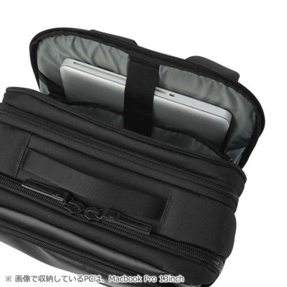 正規品1年保証 ビジネスリュック メンズ 大容量 ビジネスバッグ 軽量 PC バックパック 通勤 拡張 A4 B4 撥水 2層 BAUER GEHEN II エキスパンダブルリュック 60402 （ブラック）｜詳細画像