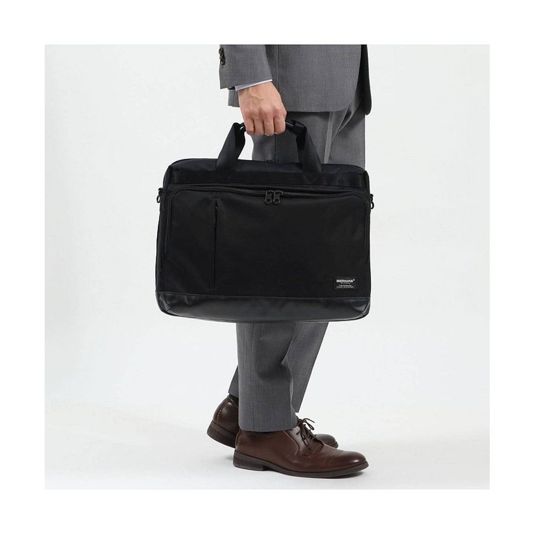 バーマス BERMAS 日本正規品 バーマス ビジネスバッグ BERMAS 2WAY ブリーフケース BIAS LITE 1層ブリーフ ショルダー PC収納 撥水 60353 ブラック -靴 ファッション通販 自宅で試着 気軽に返品