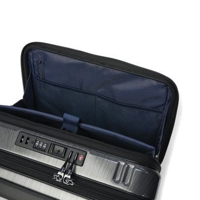 バーマス BERMAS 正規品1年保証 スーツケース フロントオープン Mサイズ キャリーケース M ストッパー付き TSAロック 5泊 6泊 PC 52L INTER CITY III フロントオープン56c 60571 （ブラックヘアライン）｜詳細画像