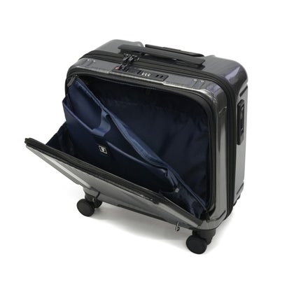 バーマス BERMAS 正規品1年保証 スーツケース フロントオープン Mサイズ キャリーケース M ストッパー付き TSAロック 5泊 6泊 PC 52L INTER CITY III フロントオープン56c 60571 （ブラックヘアライン）｜詳細画像