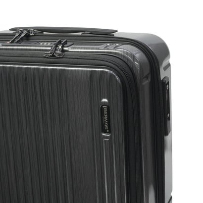 バーマス BERMAS 正規品1年保証 スーツケース フロントオープン Mサイズ キャリーケース M ストッパー付き TSAロック 5泊 6泊 PC 52L INTER CITY III フロントオープン56c 60571 （ブラックヘアライン）｜詳細画像