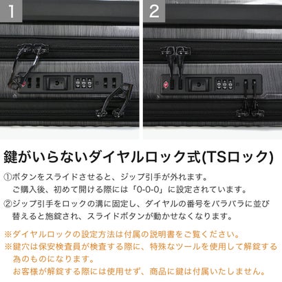 バーマス BERMAS 正規品1年保証 スーツケース フロントオープン Mサイズ キャリーケース M ストッパー付き TSAロック 5泊 6泊 PC 52L INTER CITY III フロントオープン56c 60571 （ブラックヘアライン）｜詳細画像