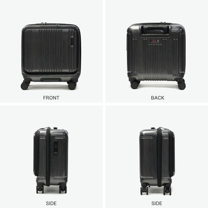 バーマス BERMAS 正規品1年保証 スーツケース フロントオープン Mサイズ キャリーケース M ストッパー付き TSAロック 5泊 6泊 PC 52L INTER CITY III フロントオープン56c 60571 （ブラックヘアライン）｜詳細画像