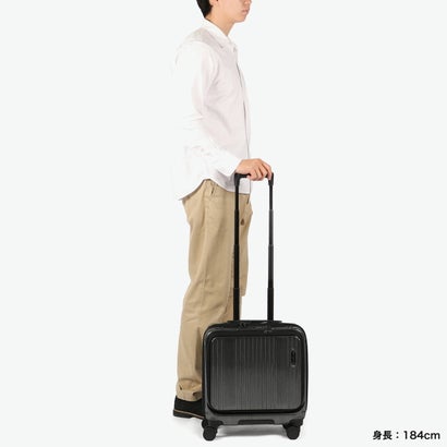 バーマス BERMAS 正規品1年保証 スーツケース フロントオープン Mサイズ キャリーケース M ストッパー付き TSAロック 5泊 6泊 PC 52L INTER CITY III フロントオープン56c 60571 （ブラックヘアライン）｜詳細画像