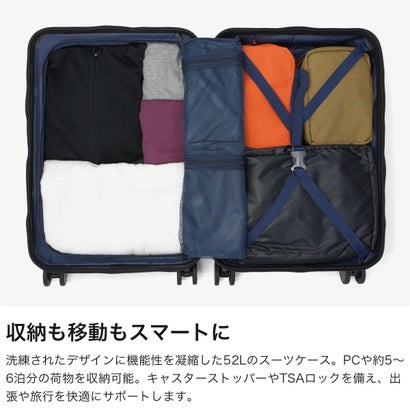 バーマス BERMAS 正規品1年保証 スーツケース フロントオープン Mサイズ キャリーケース M ストッパー付き TSAロック 5泊 6泊 PC 52L INTER CITY III フロントオープン56c 60571 （ブルーグレー）｜詳細画像