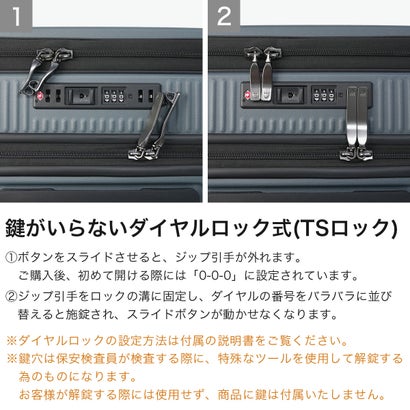 バーマス BERMAS 正規品1年保証 スーツケース フロントオープン Mサイズ キャリーケース M ストッパー付き TSAロック 5泊 6泊 PC 52L INTER CITY III フロントオープン56c 60571 （ブルーグレー）｜詳細画像