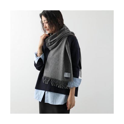 BEGG&CO マフラー ARRAN カシミヤ （GREY/グレー）｜詳細画像