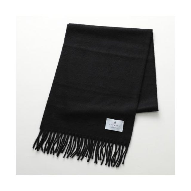 BEGG&CO マフラー ARRAN カシミヤ （BLACK/ブラック）