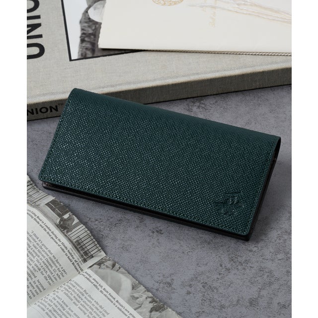 長財布 ファスナー タイガ調 BHG-M3008 （ダークグリーン）