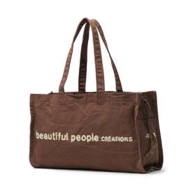 トートバッグ レディース 大きめ キャンバス 大容量 A4 バッグ 通勤 軽量 ブランド かわいい brushed logo mini lesure bag 611947 （brown）