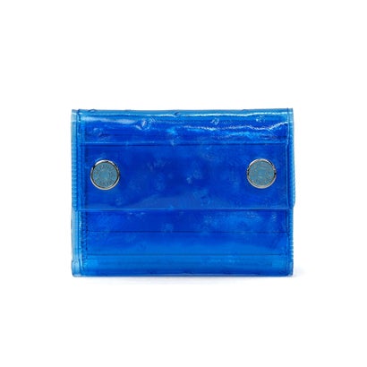 三つ折り財布 レディース ブランド かわいい 財布 ビニール 折り財布 カード ミニ コンパクト nothing to hide vinyl ostrich mini wallet 511991 （pink）｜詳細画像