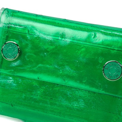 三つ折り財布 レディース ブランド かわいい 財布 ビニール 折り財布 カード ミニ コンパクト nothing to hide vinyl ostrich mini wallet 511991 （pink）｜詳細画像