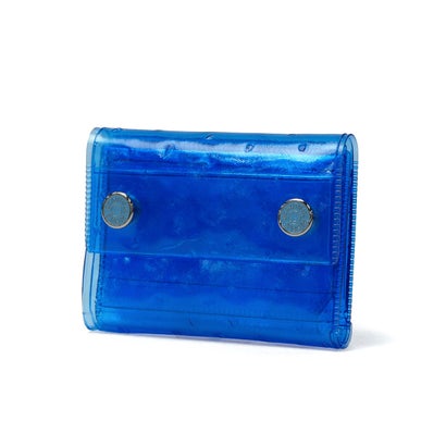 三つ折り財布 レディース ブランド かわいい 財布 ビニール 折り財布 カード ミニ コンパクト nothing to hide vinyl ostrich mini wallet 511991 （green）｜詳細画像