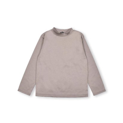 コットン スムース チビ ハイネック Tシャツ (100~150cm) （ベージュ）｜詳細画像
