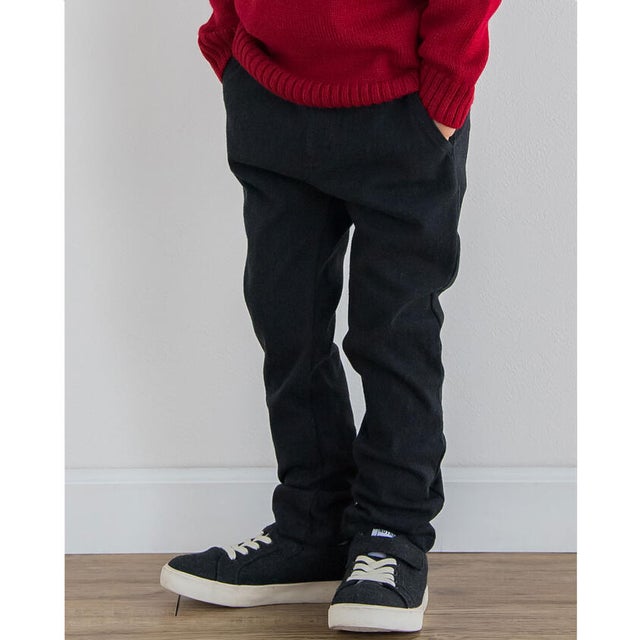 ウールライク ストレッチ パンツ (90~150cm) （ブラック）