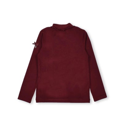 日本製 ミップ ストレッチ スウェード ハイネック Tシャツ (80~150cm （ボルドー）｜詳細画像