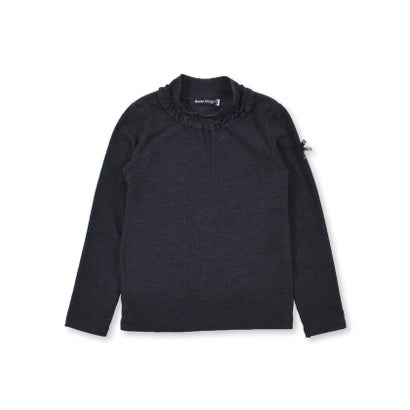日本製 ミップ ストレッチ スウェード ハイネック Tシャツ (80~150cm （グレー）｜詳細画像