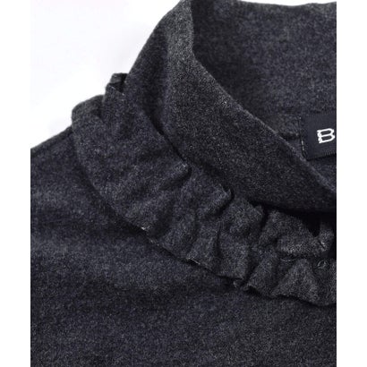 日本製 ミップ ストレッチ スウェード ハイネック Tシャツ (80~150cm （オフホワイト）｜詳細画像