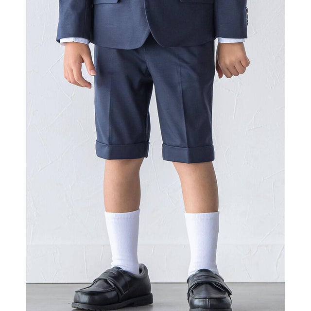 NEWSTARポンチダブルハーフパンツ(110~130cm) （ネイビー）