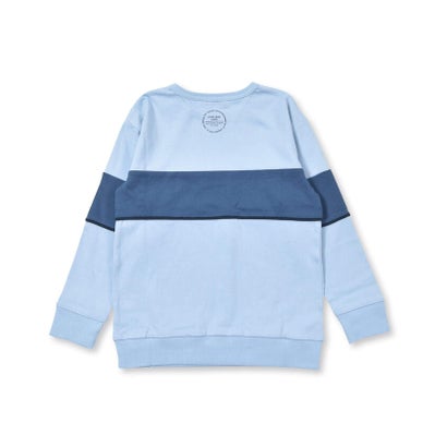 ベベ BeBe 切り替えライン長袖ビッグTシャツ(90~160cm) （ベージュ）｜詳細画像