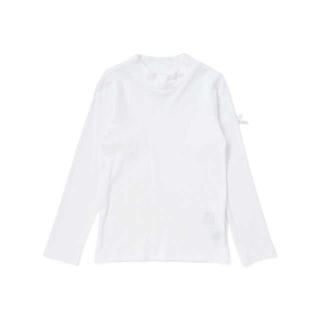 スキンケアスムースハイネック長袖Tシャツ(90~150cm) （オフホワイト）