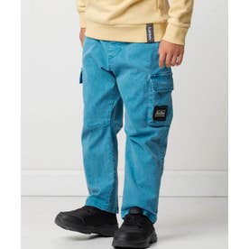 バレルレッグツイルカーゴロングパンツ(90~150cm) （ブルー）