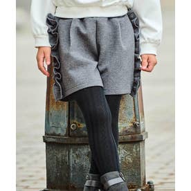 ボンディングサイドフリルショートパンツ(90~160cm) （グレー）