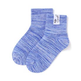 引き揃えMIXカラークルーソックス(11~24cm) （ブルー系）