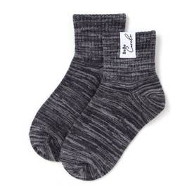 引き揃えMIXカラークルーソックス(11~24cm) （ブラック系）